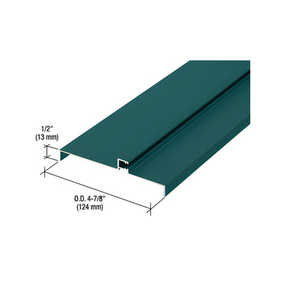 CRL 487 KYNAR OfficeFront™ Transom Frame Head Insert for 1-1/2" Face Trim - 24'2"