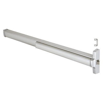 CRL 48" Jackson® Model 2095 Grade 1 Rim Latch Panic Exit Device Right Hand Reverse Bevel with 'C' Strike 4 Foot Aluminum Finish