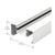 CRL-U.S. Aluminum Open Back Vertical Mullion, Thermally Improved, White KYNAR® Paint, 24'-2"