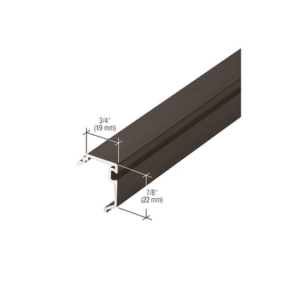 CRL-U.S. Aluminum 1/4" Pocket Reducer, Dark Bronze/Black Anodized Class 1 - 24'-2"