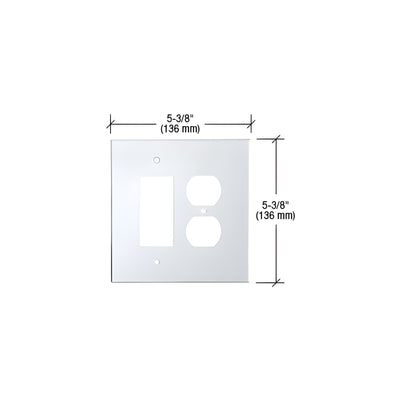CRL Clear Designer and Duplex Combo Acrylic Mirror Plate