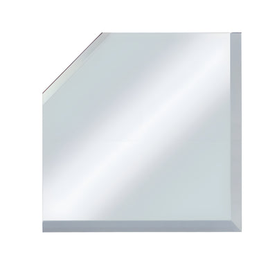 CRL Clear Mirror Glass 4" Mitered Corner Beveled on 3 Sides