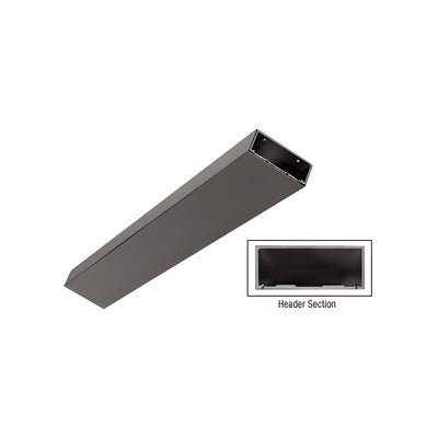 CRL Black Bronze Anodized 4" Header/Jamb with Flat Filler Custom Length