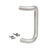 CRL 8 in Clear Anodized Solid Offset Door Pull Handle