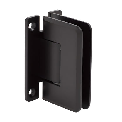 Pinnacle oil-rubbed bronze glass shower hinge (SKU P1N0370RB), solid brass H back plate, beveled radius corners