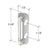 CRL Aluminum Screen & Storm Door Replacement Strike Plate