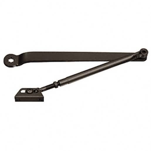CRL Black Regular Closer Arm: Durable and sleek door closer arm for smooth operation.