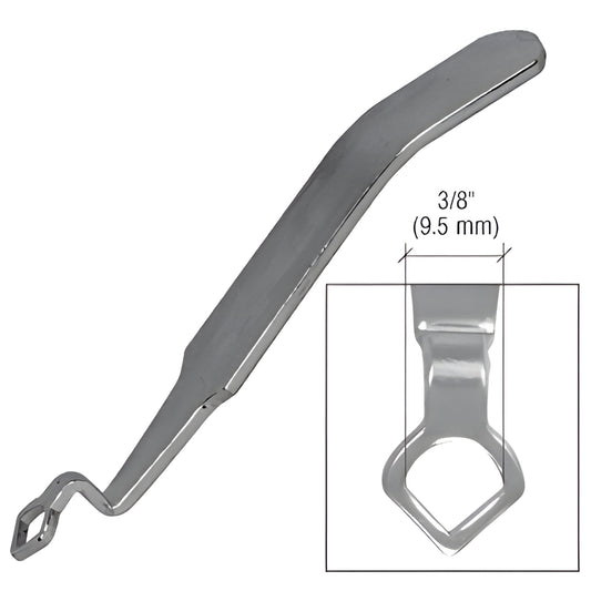CRL DT110 steel locking-strip insertion tool - bent handle with eye tip and heel press, fits 3/8" (10 mm).