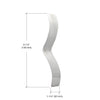 CRL SK24 S-shaped spring steel sash, 5-1/2 in, silver - window sash repair part