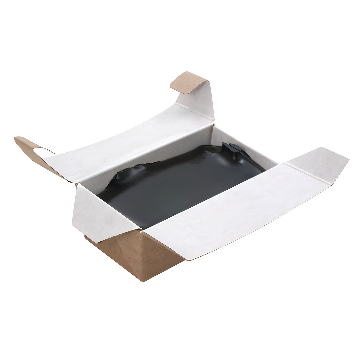 CRL30703 hot-melt butyl 3 lb cake in open coated cardboard box showing black sealant slab.