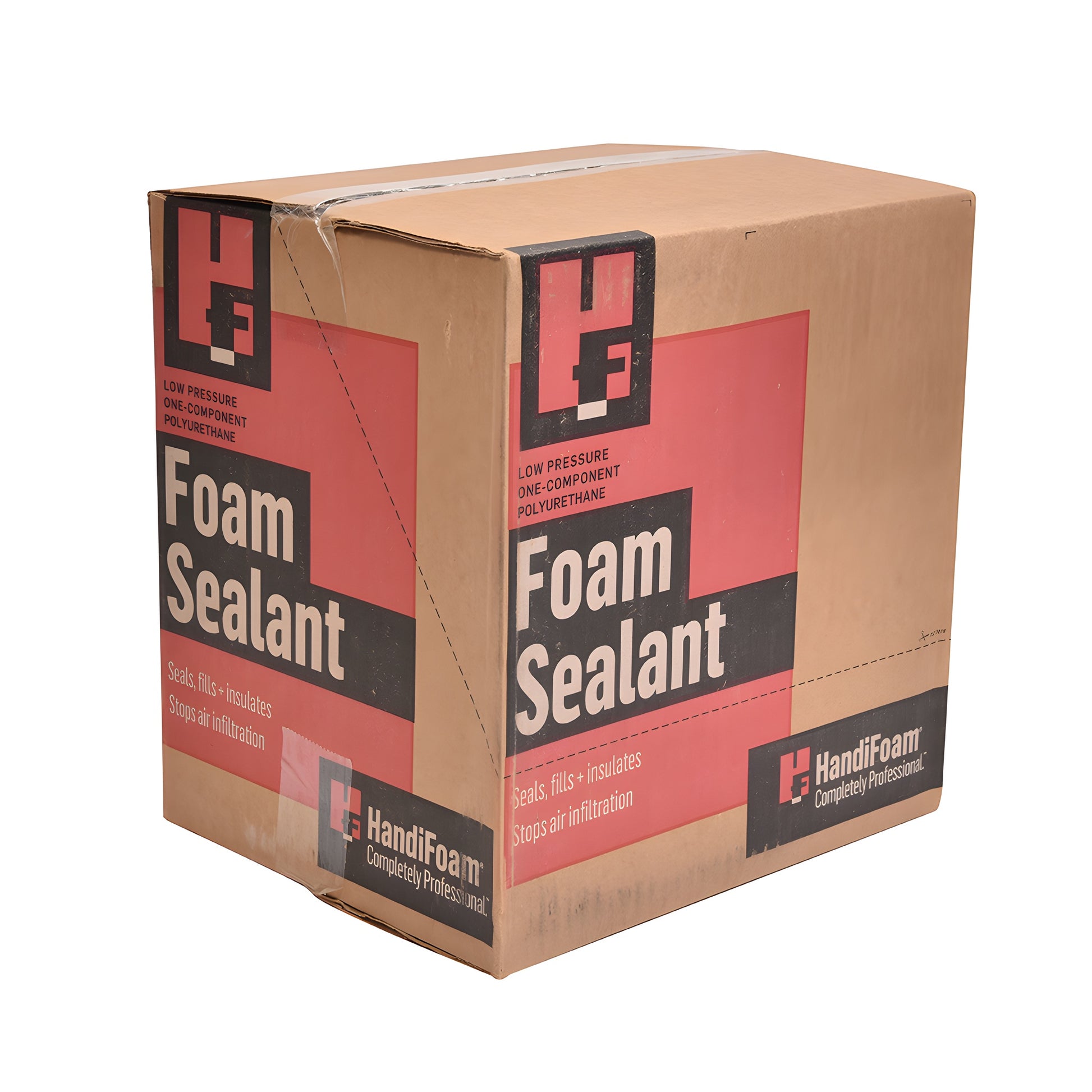 Handi-Foam P10240 low-expansion foam sealant aerosol can, 24 oz, black cap with red and black label