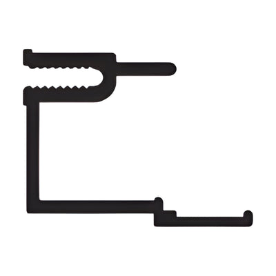 CRL-U.S. Aluminum Door Jamb Adapter 1" Glass, Clear Anodized