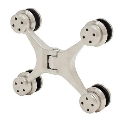 CRL 316 Brushed Stainless Sydney Series Glass-to-Glass Mount Hinge - Durable & Stylish