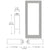 CRL-U.S. Aluminum clear-anodized 550W custom offset entry door no-prep