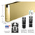 CRL Polished Brass 6in Square Sidelite Rail for 3/4in Glass, 120in
