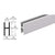 CRL Brite Anodized Aluminum H-Bar Replacement for CRL Tracks