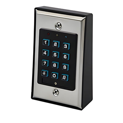 CRL Brushed Stainless Programmable Keyless Entry Door Keypad