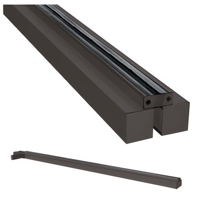CRL Black Bronze Custom Glass-to-Wall Header w/ Fin Brackets 1-Door