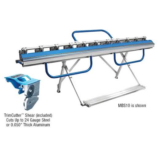 CRL 126" Metal Brake and Shear - Heavy-duty tool for precise metal cutting and bending.