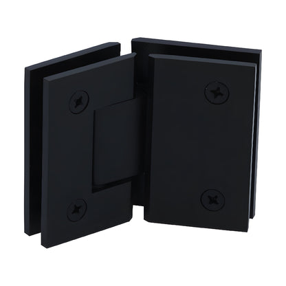 Oil rubbed bronze glass-to-glass shower hinge, square brass, 5 pre-set pivot (GEN5450RB)