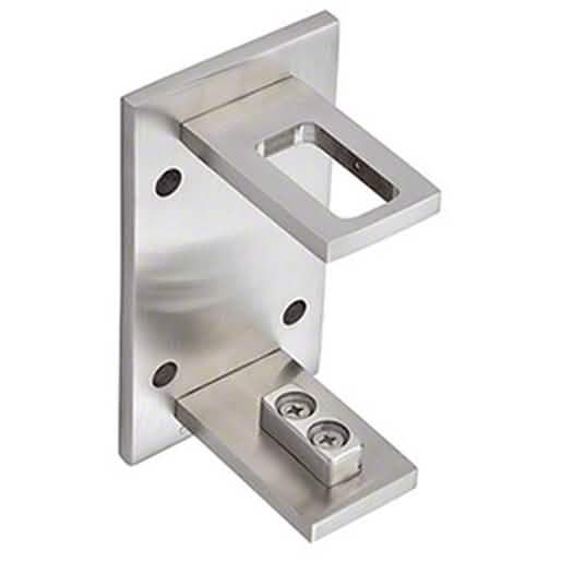 CRL 316 Brushed Stainless P9 Post Fascia Mount Bracket - Durable, Sleek, Modern Design