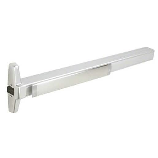 Von Duprin Rim Panic Exit Device, Grooved Case, Satin Chrome, 48” Exit Only