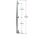 CRL Metropolis 84" Brushed Stainless Left-End Glass Railing Post