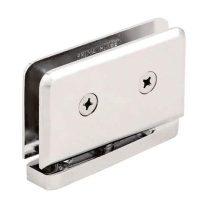 CRL Polished Nickel Prima 01 Series Hinge - Pin Top Left/Bottom Right Mount. Sleek and Dur