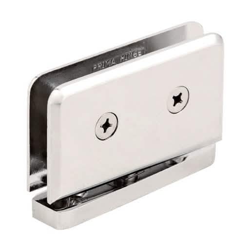 CRL Polished Nickel Prima 01 Series Hinge - Pin Top Left/Bottom Right Mount. Sleek and Dur