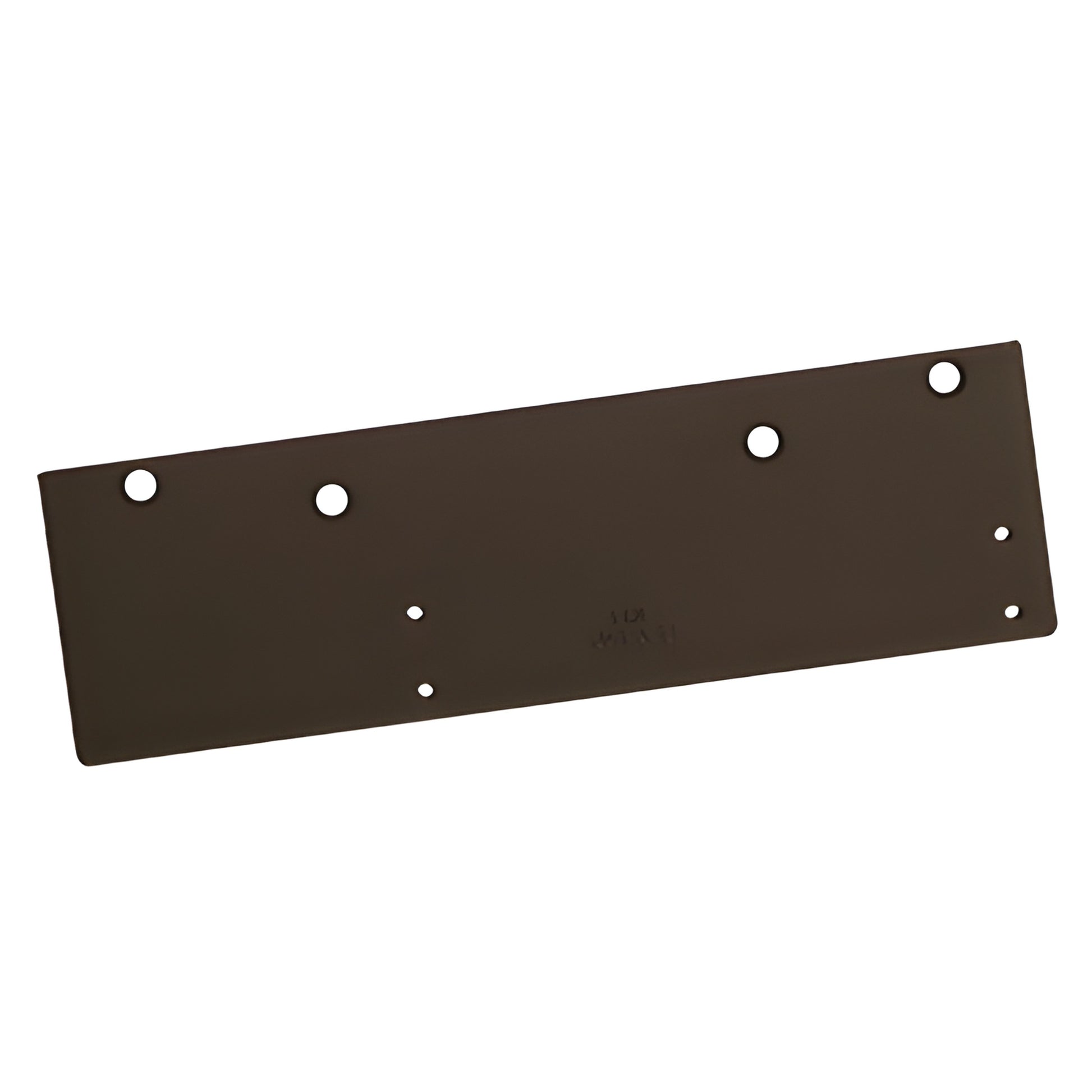 LCN 146018PA dark bronze drop plate for parallel-arm door closers, narrow top rail retrofit, 4-3/8 in height.