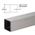 CRL Brushed Finish Stainless Steel Square Tubing 1.5 in x 98 in