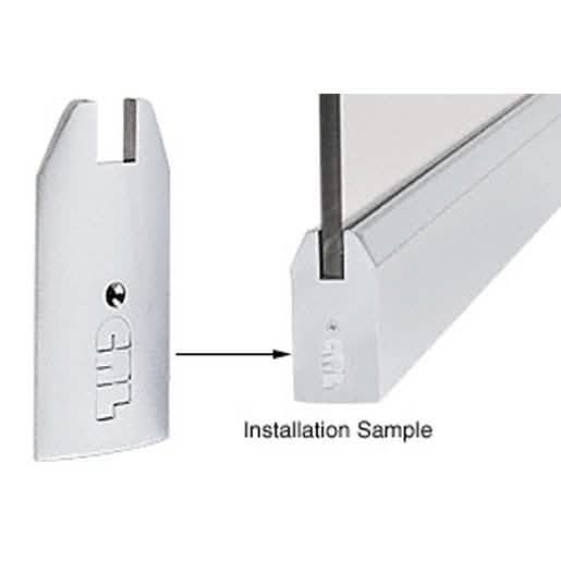CRL Polished Stainless 4" Tapered End Cap for Sidelite Rails - Sleek, Durable Finish