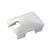 CRL Silver Notched 180° End Post Replacement Cap for Glass Railing