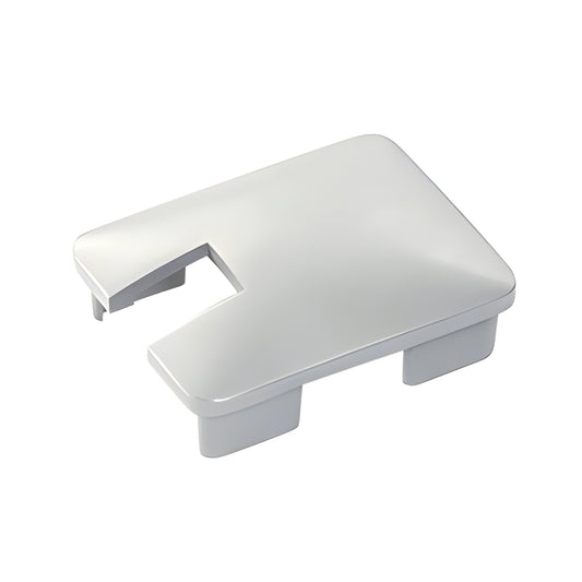 NC1ES silver metallic aluminum notched rectangular post top cap for glass windscreen posts