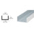 CRL Satin Anodized Aluminum Glass U-Channel 1-1/16 in