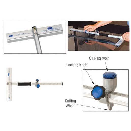CRL 12-inch Production Oil T-Cutter for precision glass cutting, durable and efficient.