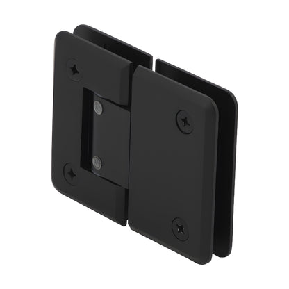 P1N3800RB oil rubbed bronze adjustable glass to glass shower hinge, solid brass, beveled edges, self centering.