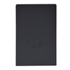 Matte black brass CRL end cap for Base Shoe (SKU L25SECMBL), rectangular with embossed logo.