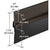 CRL Dark Bronze Anodized 36-inch Vinyl Door Sweep