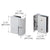 CRL 316 Stainless Steel Brushed Left-Hand Wall-to-Glass Gate Hinge