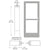 CRL-U.S. Aluminum Series 400 Offset Pivot Entrance Door, White KYNAR