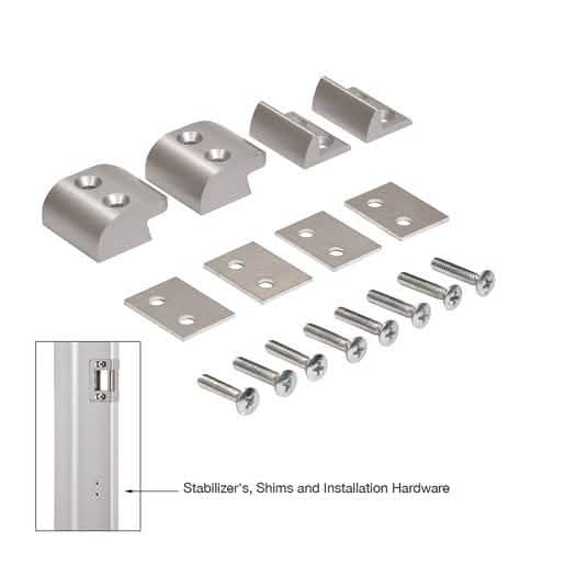 CRL Satin Aluminum Jackson® 896 Removable Mullion for 1095 Rim Panic Exit Device