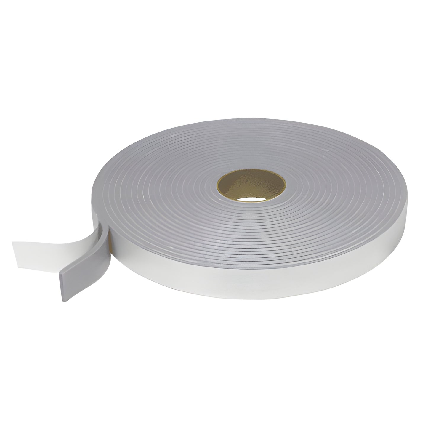 Norseal acoustical sealant foam tape roll, white, 1-1/2" x 50 ft, 1/4" (6 mm) thick, adhesive-backed