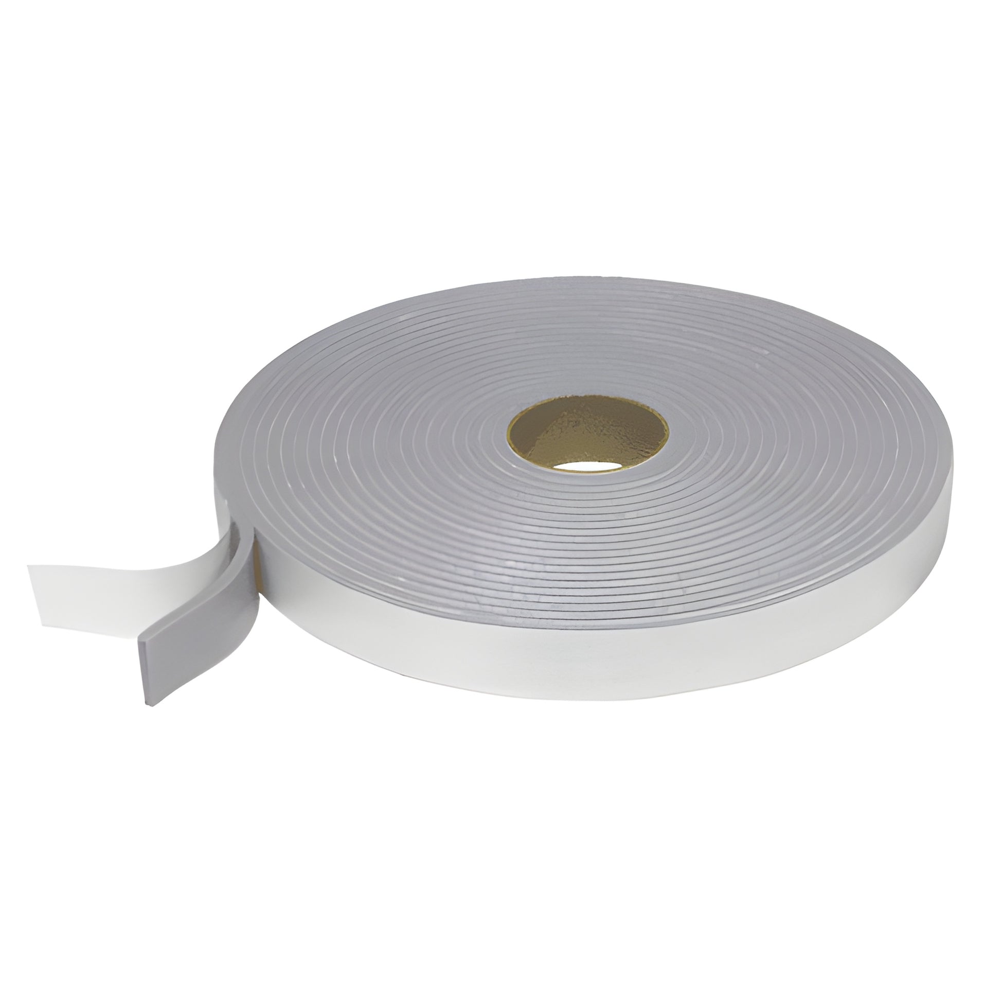 Norseal acoustical sealant foam tape roll, white, 1-1/2" x 50 ft, 1/4" (6 mm) thick, adhesive-backed