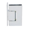 GEN344CH polished chrome adjustable brass shower hinge for 8-12mm glass, square edge, wall mount