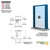 CRL Powder-Coated Aluminum Inset Exchange Window w/12-in Shelf & Tray