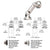 CRL 316 Brushed Stainless Dual-Pivot Glass-to-Glass Swivel Hinge