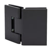 Matte oil-rubbed bronze square shower hinge for 3/8-1/2" glass, glass-to-glass 135 , SKU V1E0450RB