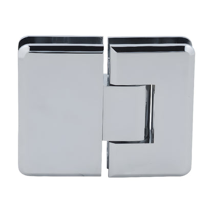 Polished chrome adjustable Cologne glass-to-glass shower hinge for 3/8-1/2 in glass, SKU C0L380CH