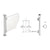 CRL PP04 16" Polished SS Round End Post for Counter/Partition